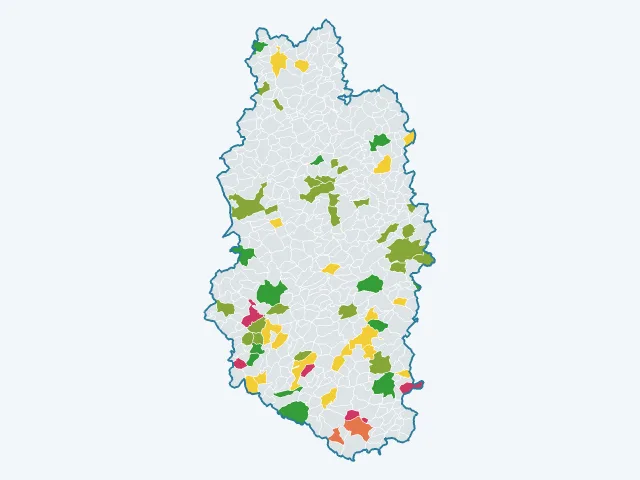 Carte de l'environnement dans la Meuse (55)