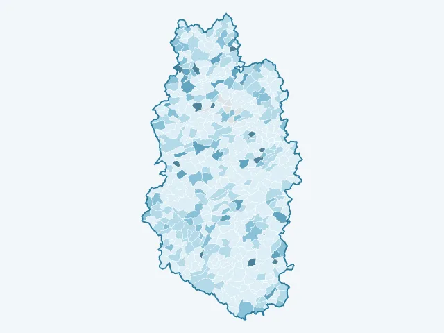 Carte du vote Anne Hidalgo dans la Meuse (55)
