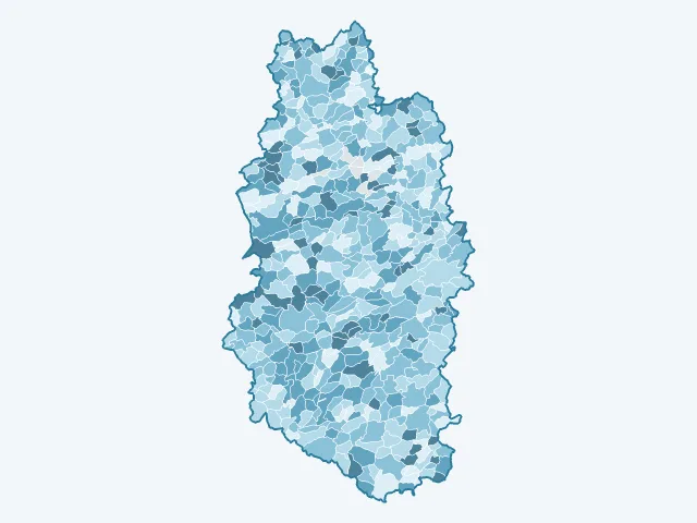 Carte du vote Emmanuel Macron dans la Meuse (55)