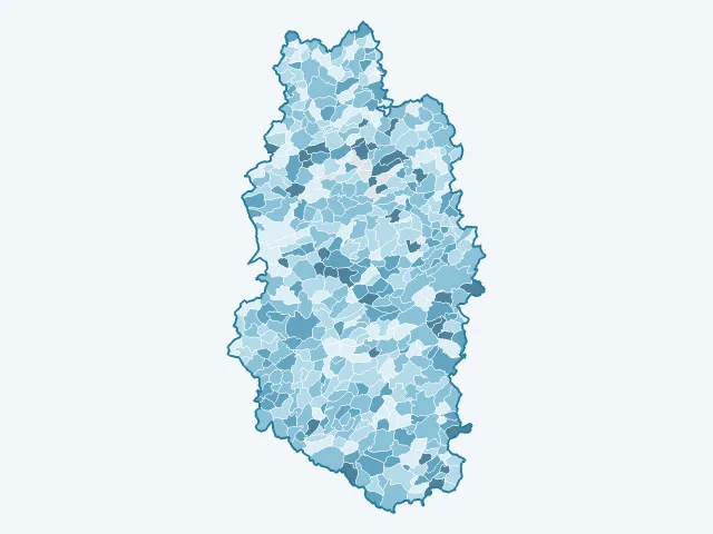 Carte du vote Éric Zemmour dans la Meuse (55)