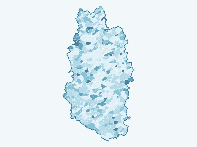 Carte du vote Nicolas Dupont-Aignan dans la Meuse (55)