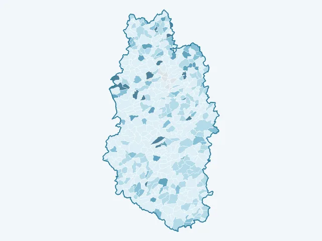 Carte du vote Philippe Poutou dans la Meuse (55)