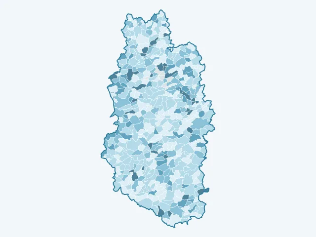Carte du vote Valérie Pécresse dans la Meuse (55)