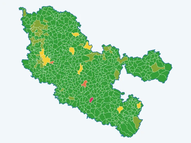 Carte des agressions physiques et sexuelles dans la Moselle (57)