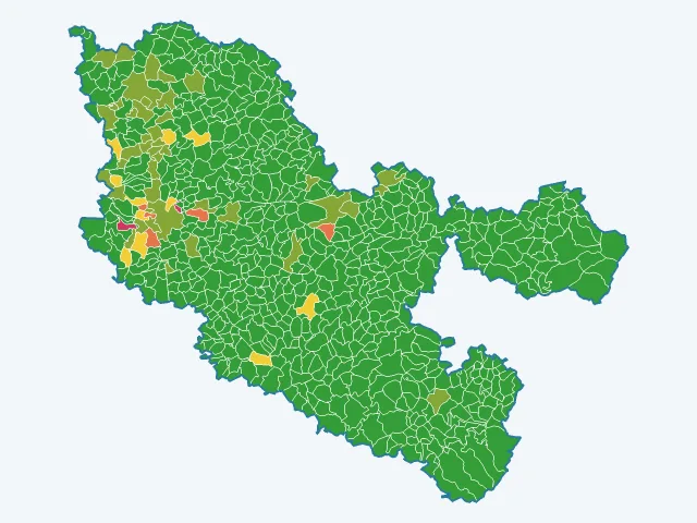 Carte des cambriolages dans la Moselle (57)