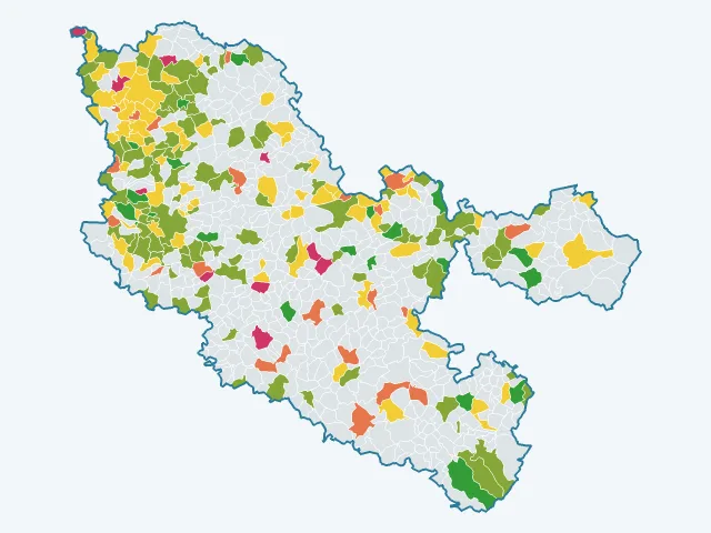 Carte de la satisfaction des habitants dans la Moselle (57)