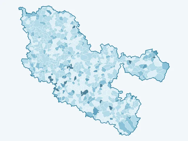 Carte du vote Anne Hidalgo dans la Moselle (57)