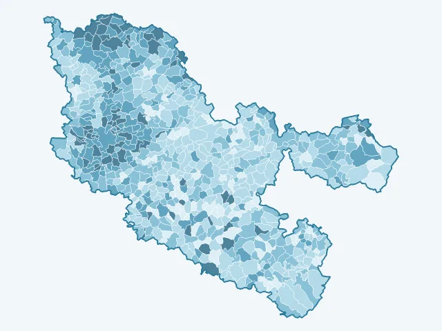 Carte du vote Emmanuel Macron dans la Moselle (57)