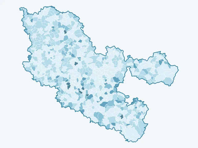 Carte du vote Philippe Poutou dans la Moselle (57)
