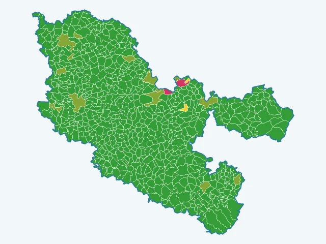 Carte des infractions liées aux stupéfiants dans la Moselle (57)