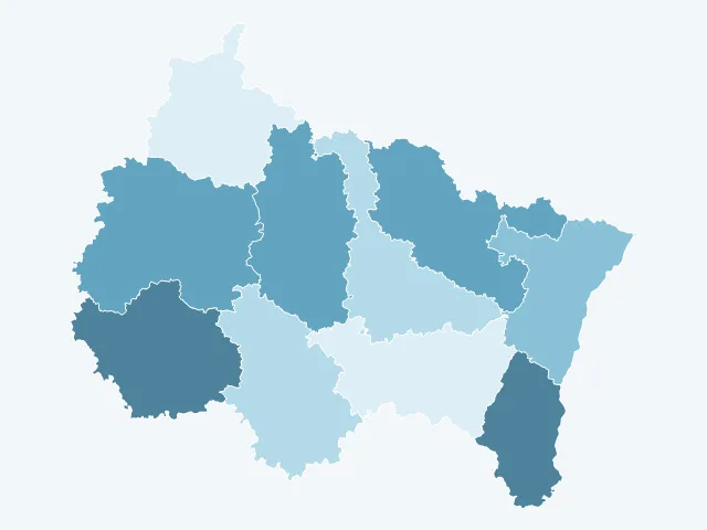 Carte du vote Éric Zemmour dans le Grand Est