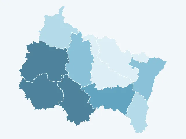 Carte du vote Valérie Pécresse dans le Grand Est