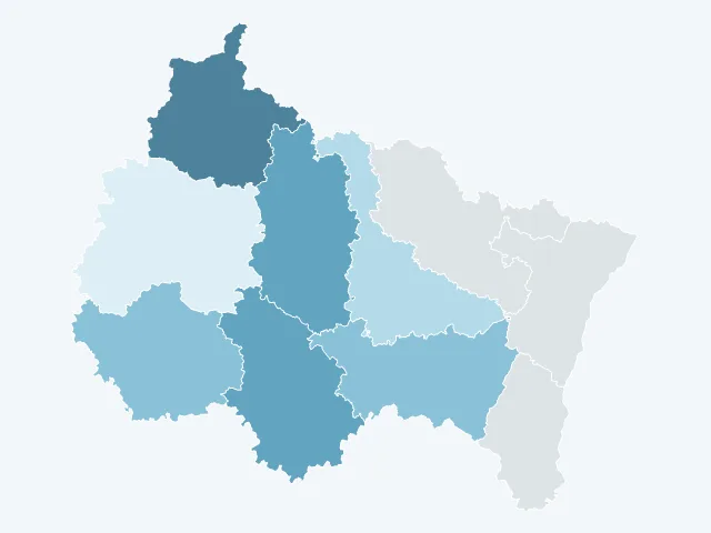 Carte du rendement locatif dans le Grand Est