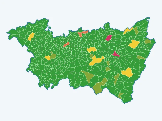 Carte des agressions physiques et sexuelles dans les Vosges (88)