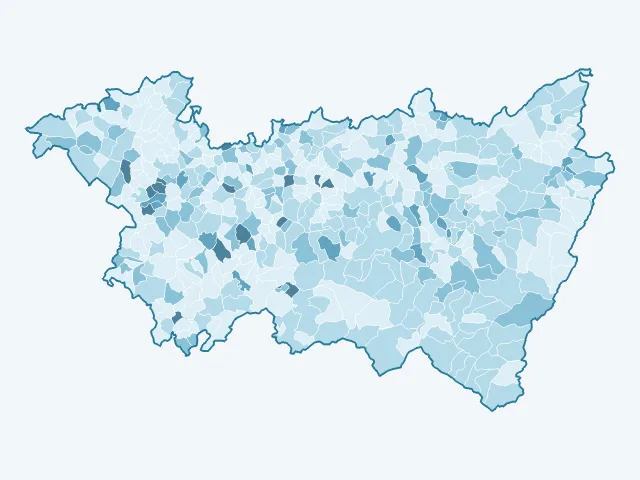 Carte du vote Anne Hidalgo dans les Vosges (88)