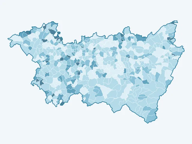Carte du vote Jean Lassalle dans les Vosges (88)
