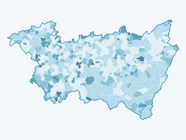 Carte du vote Nicolas Dupont-Aignan dans les Vosges (88)