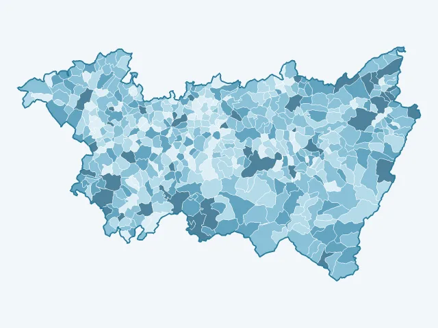 Carte du taux de chômage dans les Vosges (88)