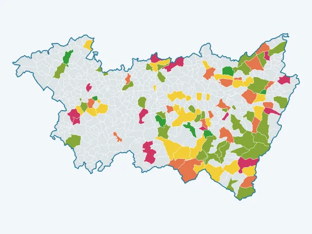 Carte de la vie pratique dans les Vosges (88)