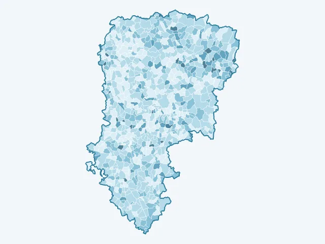Carte du vote Jean Lassalle dans l'Aisne (02)