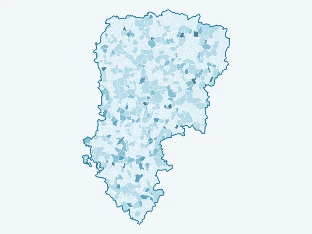Carte du vote Philippe Poutou dans l'Aisne (02)