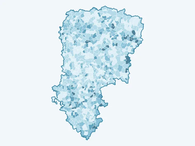 Carte du vote Valérie Pécresse dans l'Aisne (02)