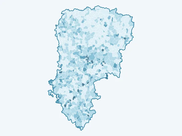 Carte du vote Yannick Jadot dans l'Aisne (02)