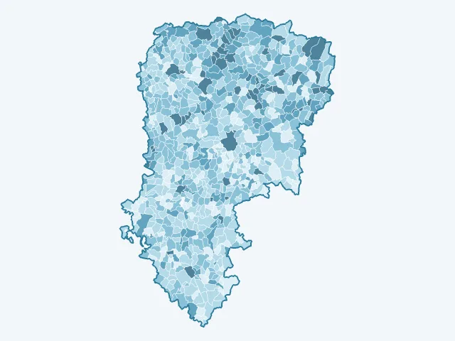 Carte du taux de chômage dans l'Aisne (02)