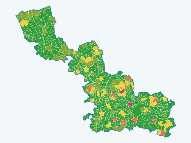 Carte des agressions physiques et sexuelles dans le Nord (59)