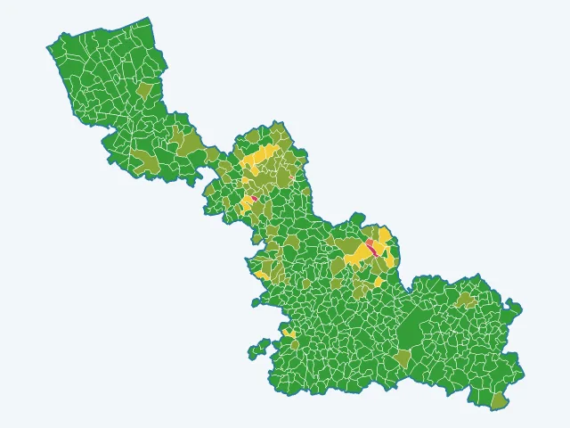 Carte des cambriolages dans le Nord (59)
