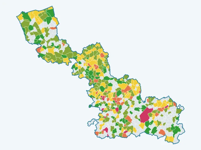 Carte de l'environnement dans le Nord (59)