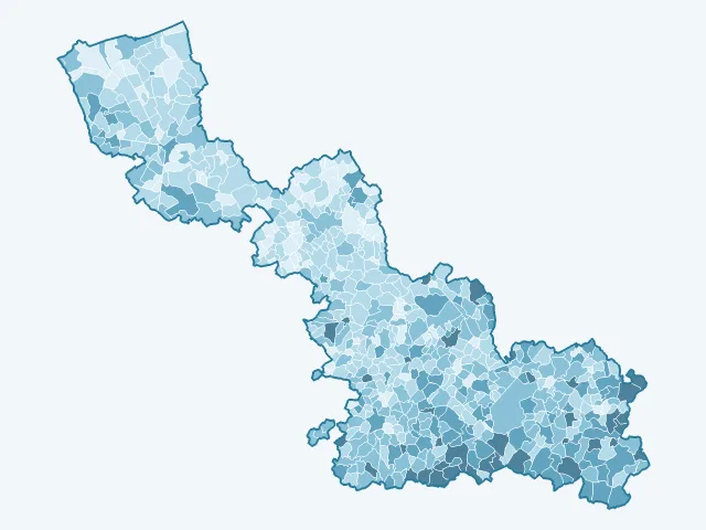 Carte des logements vacants dans le Nord (59)