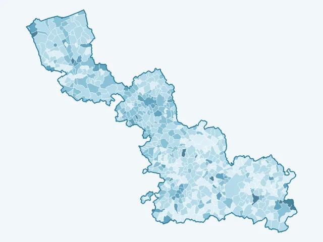 Carte du vote Anne Hidalgo dans le Nord (59)