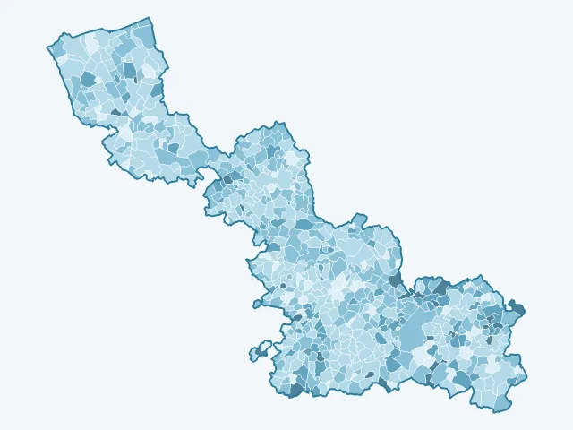 Carte du vote Éric Zemmour dans le Nord (59)