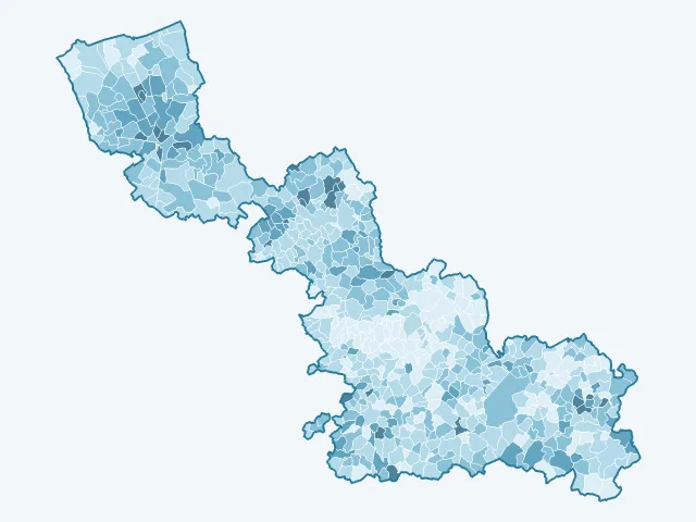Carte du vote Valérie Pécresse dans le Nord (59)