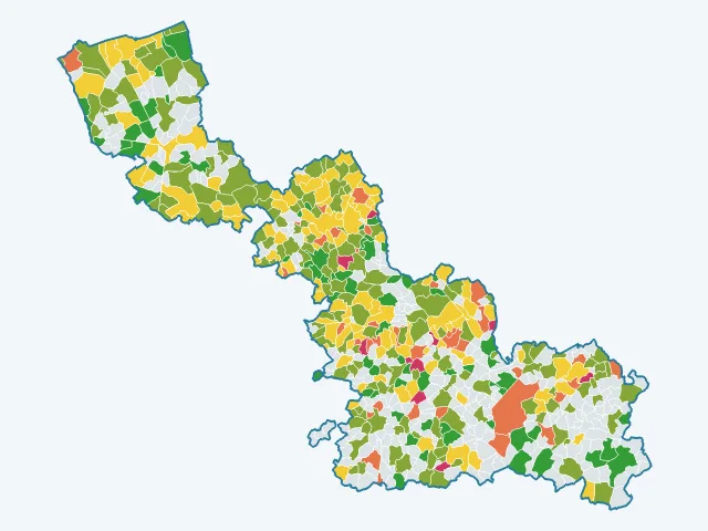Carte du sentiment de sécurité dans le Nord (59)