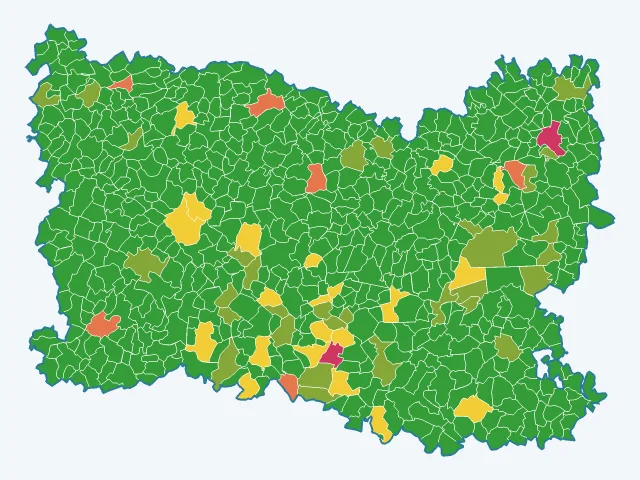 Carte des agressions physiques et sexuelles dans l'Oise (60)