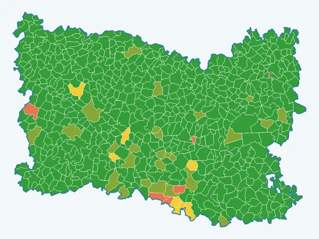 Carte des cambriolages dans l'Oise (60)