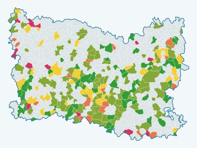 Carte de l'environnement dans l'Oise (60)
