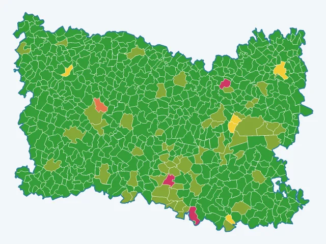 Carte des vols et dégradations dans l'Oise (60)