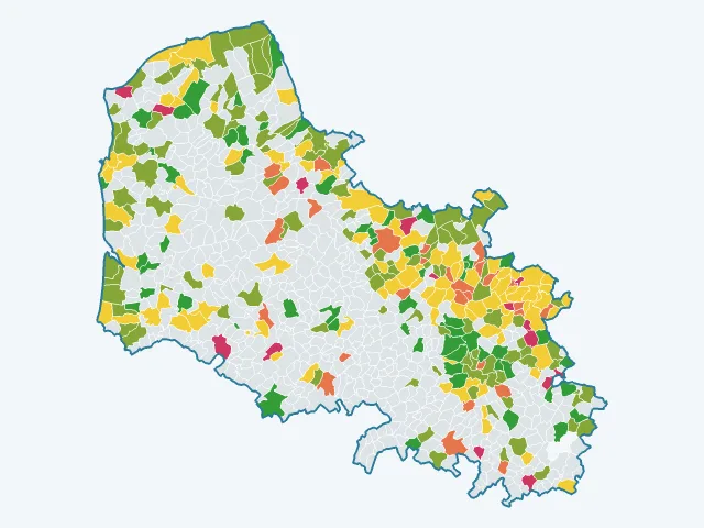 Carte de l'environnement dans le Pas-de-Calais (62)
