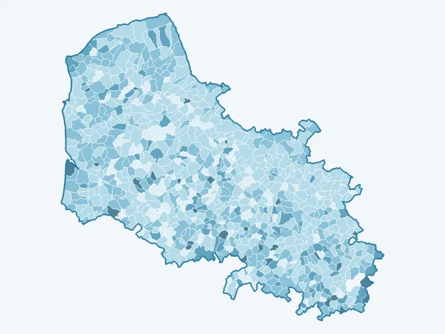 Carte du vote Éric Zemmour dans le Pas-de-Calais (62)