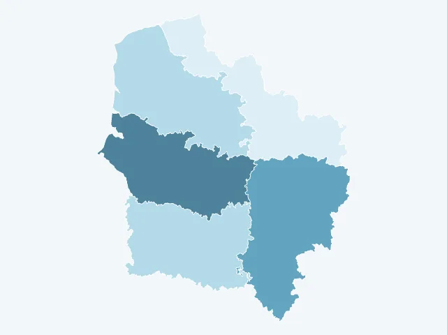 Carte du vote Jean Lassalle dans les Hauts-de-France