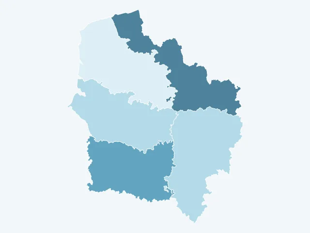 Carte du vote Yannick Jadot dans les Hauts-de-France