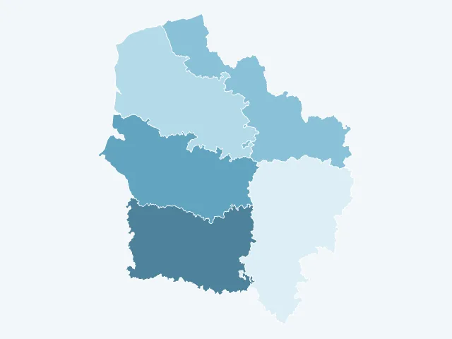 Carte du revenu moyen dans les Hauts-de-France