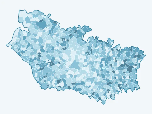 Carte des logements vacants dans la Somme (80)