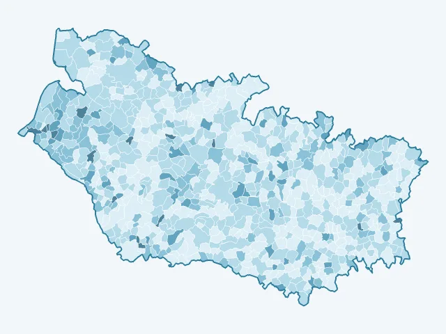 Carte du vote Fabien Roussel dans la Somme (80)