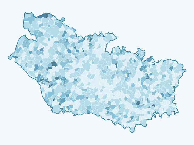 Carte du vote Jean Lassalle dans la Somme (80)