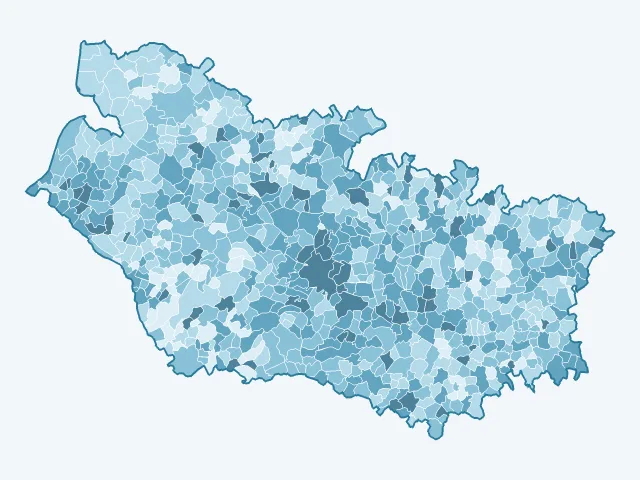Carte du vote Jean-Luc Mélenchon dans la Somme (80)