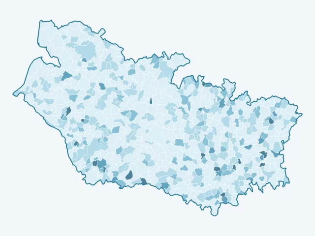 Carte du vote Philippe Poutou dans la Somme (80)